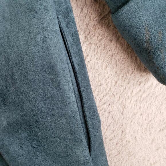 IC by Connie K Jacket Women's L Faux Suede Artsy Lagenlook 3/4 Sleeve 1 Button - Picture 7 of 9